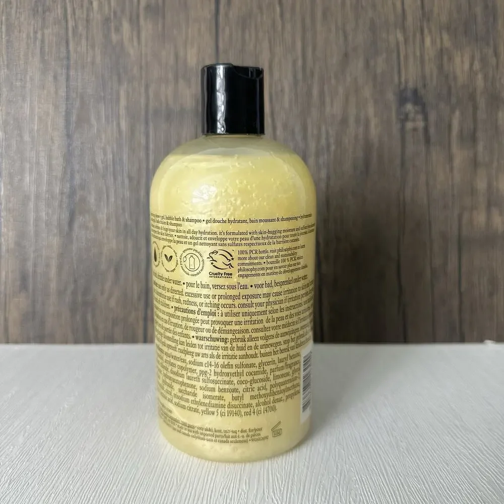 Philosophy Lemon Custard 16 oz Hydrating Shower Gel NEW